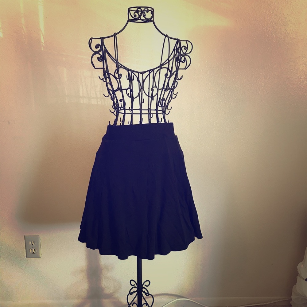 A plain black skirt